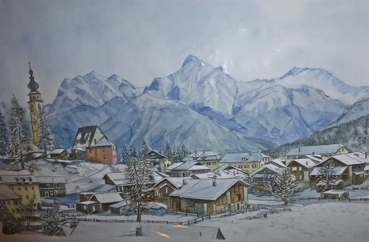 Ftan (Aquarell)