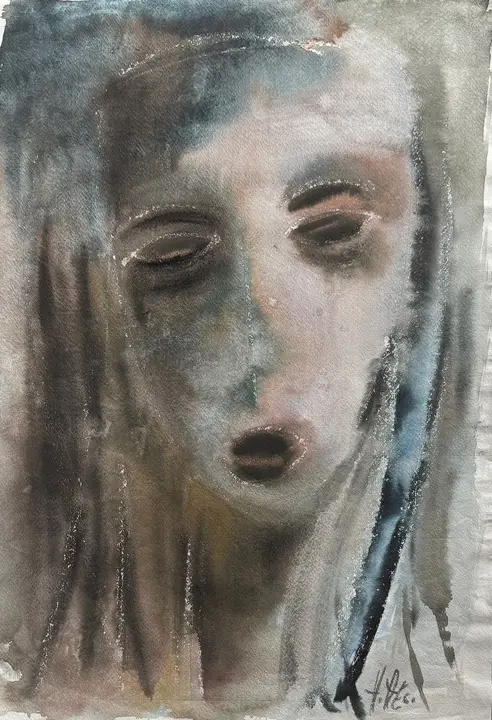 Frau (Aquarell)