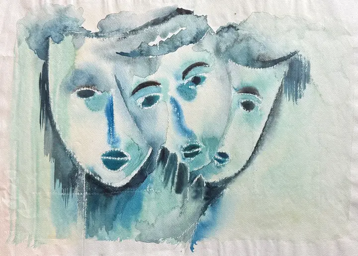 Trio Aqua (Aquarell)