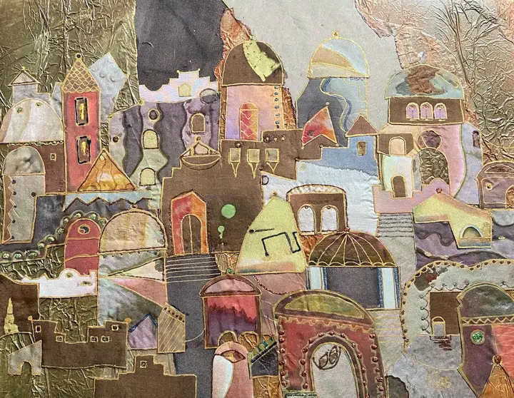 Seidencollage (Collage)