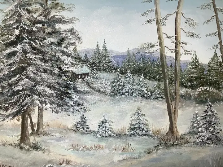 Winter verkauft (Ölbild)
