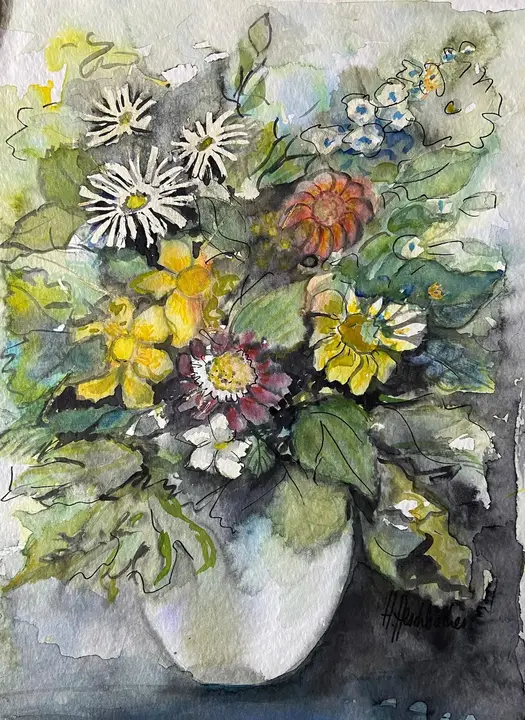 Frühlingsstraus (Aquarell)