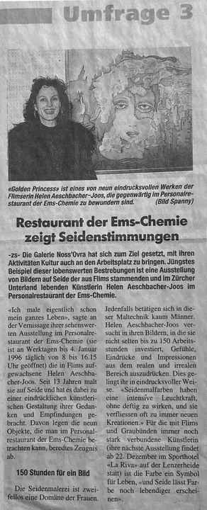 Zeitungsartikel: Ems Chemie