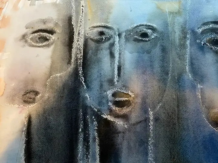 Trio (Aquarell)