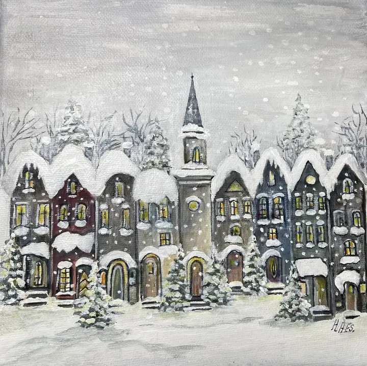 Winterlandschaft (Acryl)