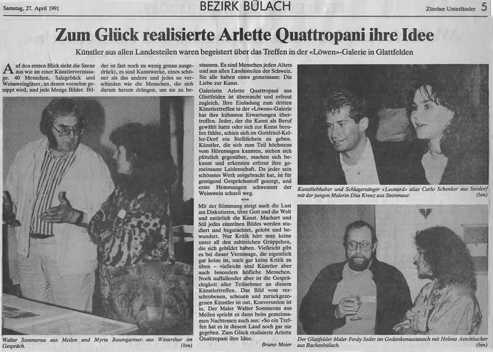 Zeitungsartikel: Zürcher Unterländer