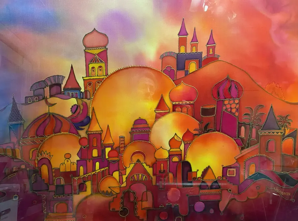El Madina Infernal (Seidenmalerei)