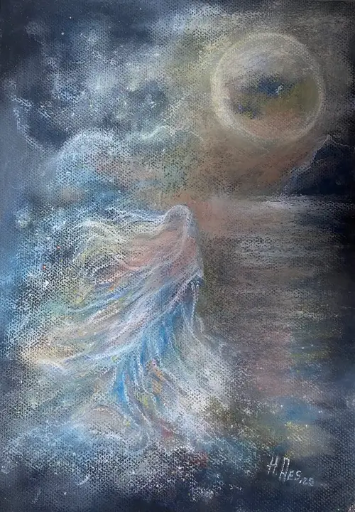 Engel (Pastellkreide)