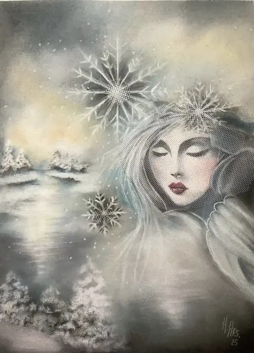 Engel (Pastellkreide)