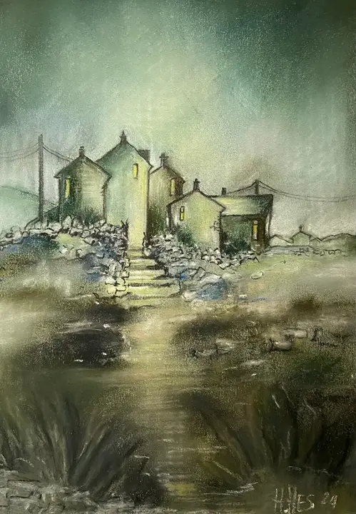 Dämmerung (Pastellkreide)