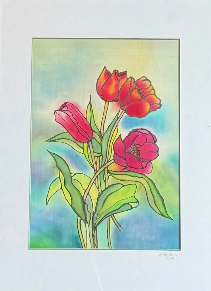 Tulpen (Seidenmalerei)